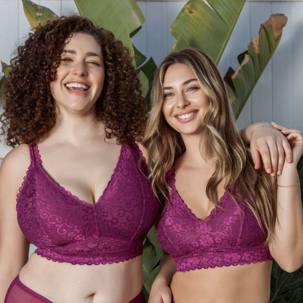 Parfait Adriana Wire Free Lace Bralette in Sapphire