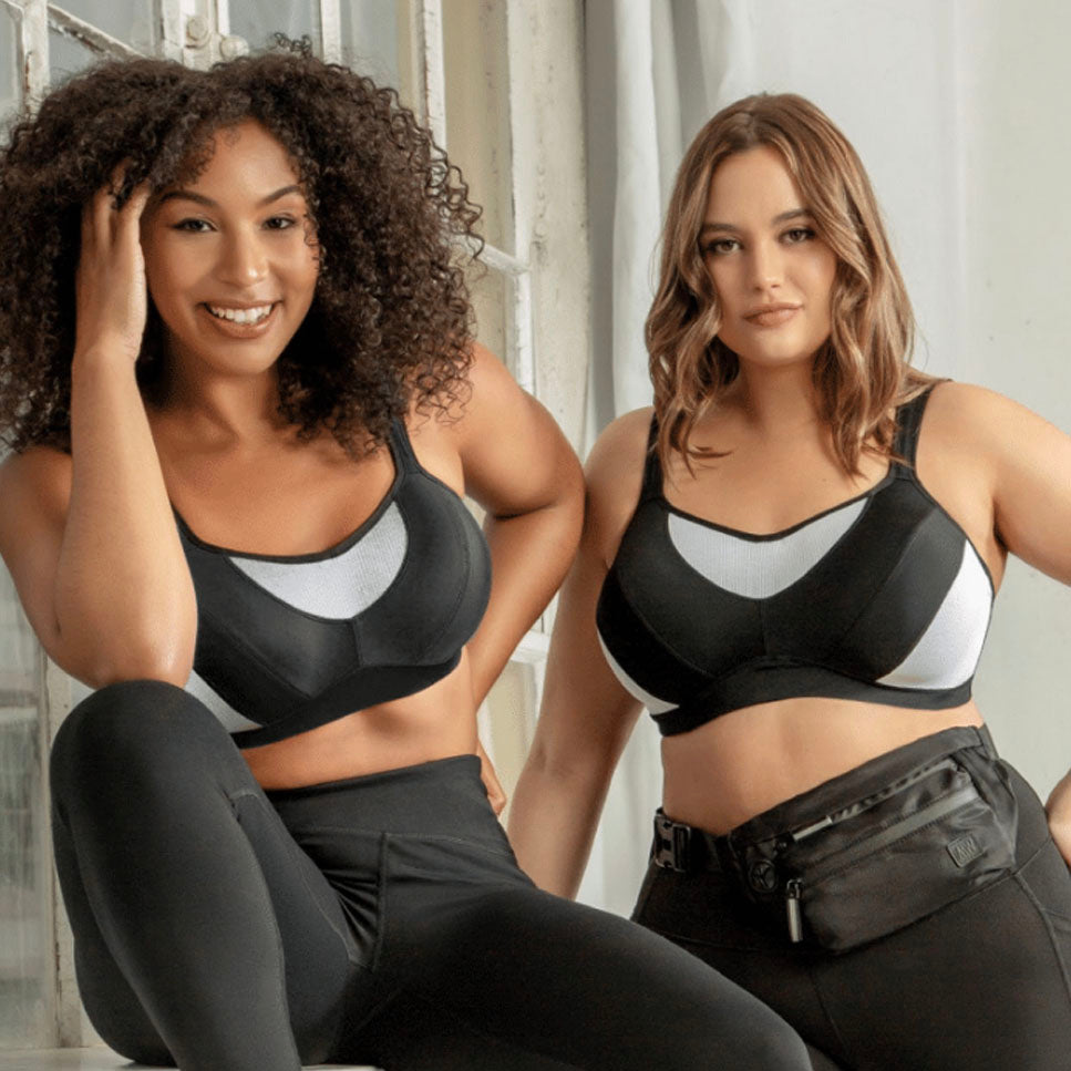 Parfait Dynamic Padded Performance Sports Bra in Black